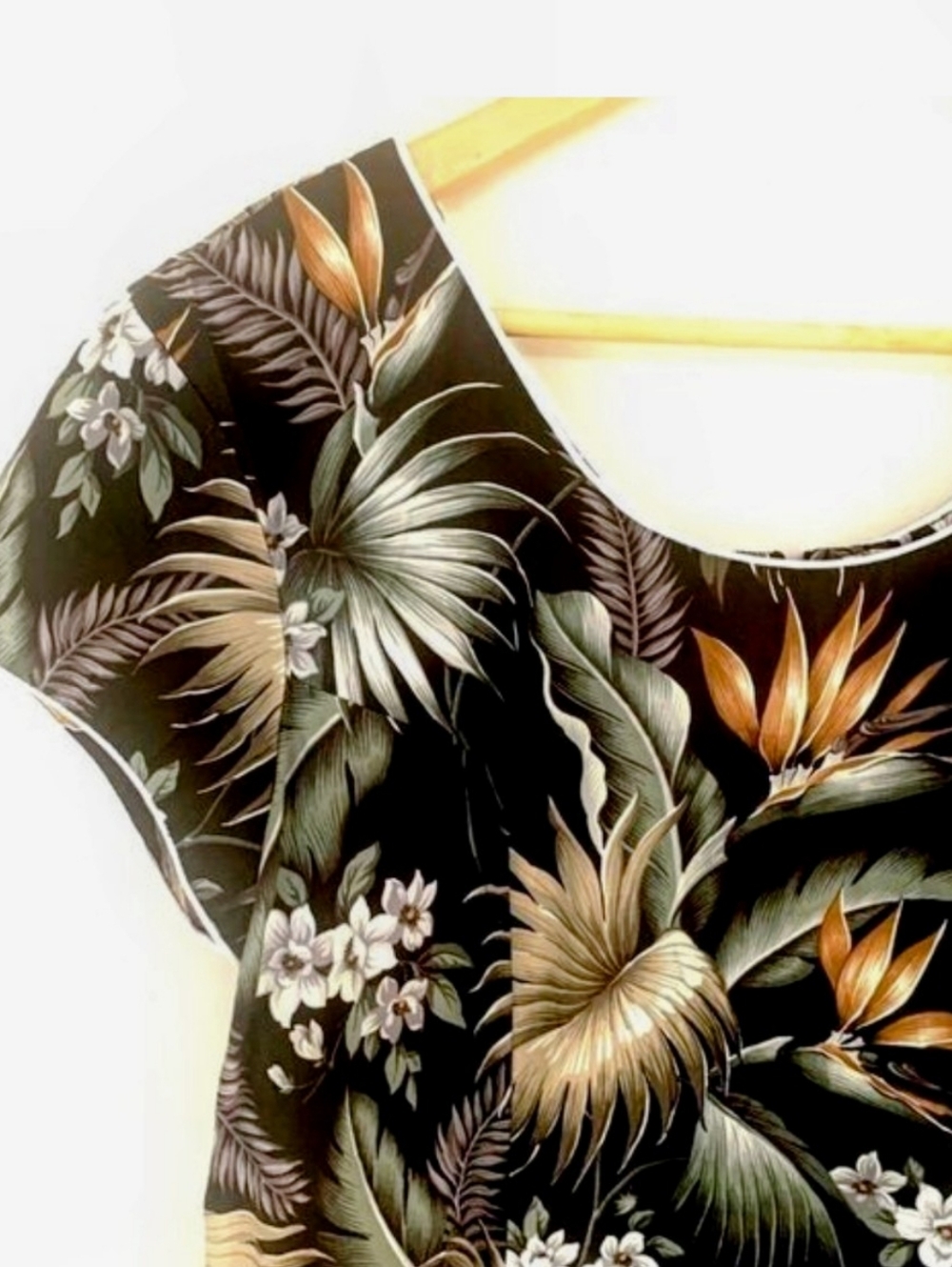 HAWAIIAN VINTAGE COTTON MIDI DRESS